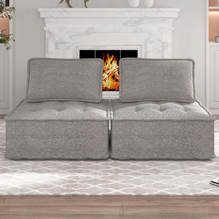 Barton modern online armless sofa